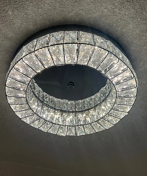 Sparkling entryway light to brighten your life.