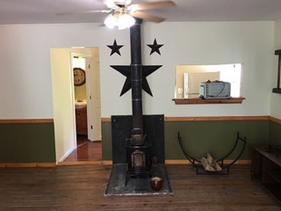 Wood Stove in Living Room