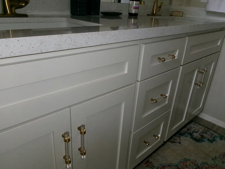 Beautiful custom made vanity.