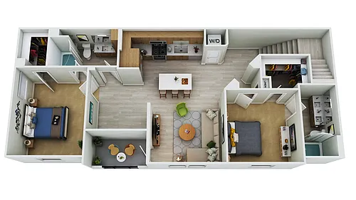 Floor plan B2-D1