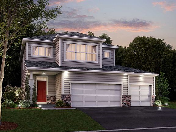 Harper 3-Car Elevation B - Optional Stone