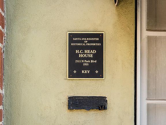 Designated a historic property by City of Santa Ana