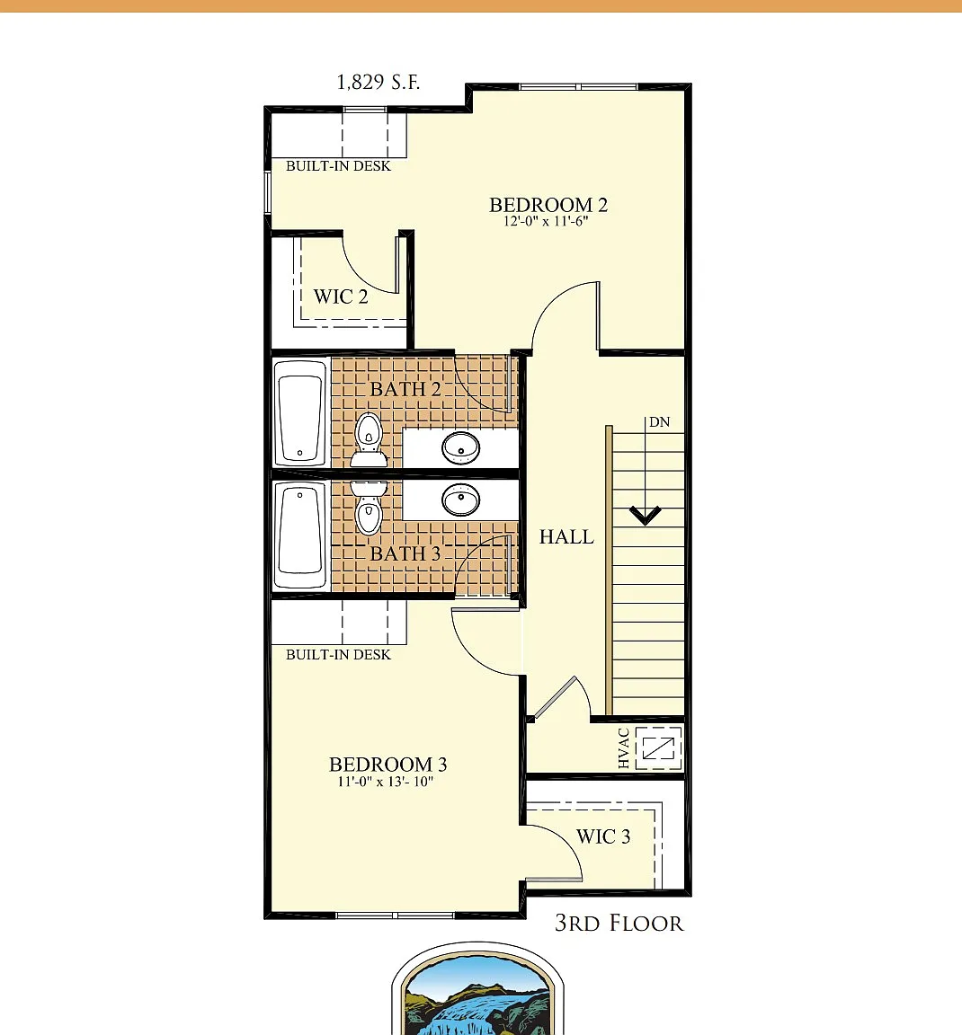 Crawford Falls | 3BR/3.5BA Townhome | Private Bath in Every Bedroom | $750/Bedroom | Available Au... — Photo 4