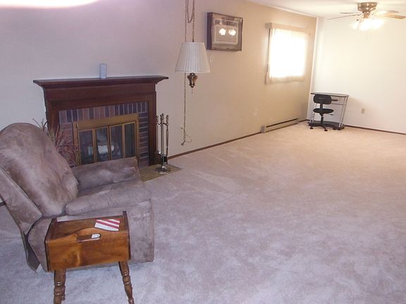 fireplace in living room