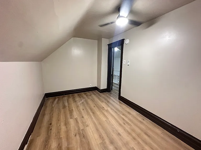 3 of 3 rooms upstairs- no closet