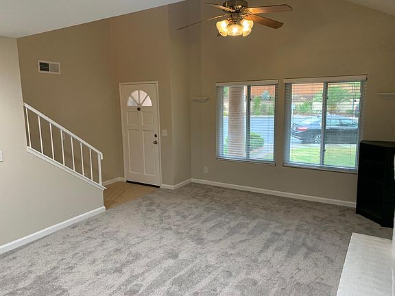 View of living room from kitchen.