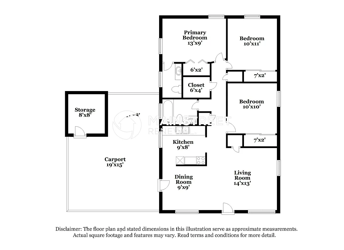 Floor Plan - 3552 Doreen Dr