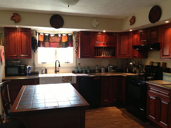 Wood cabinets & island