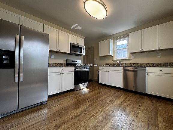 View of the kitchen.