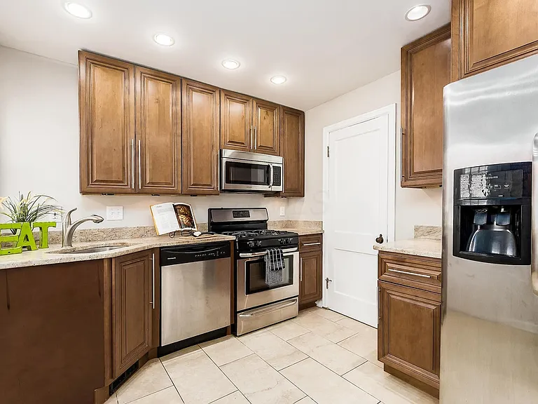 Kitchen with granite countertops