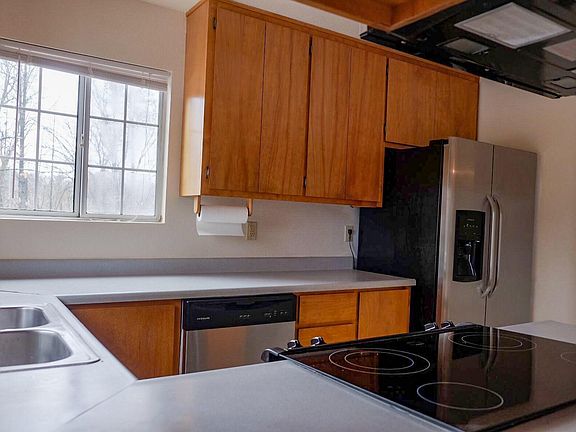Kitchen with newer stainless steel appliances