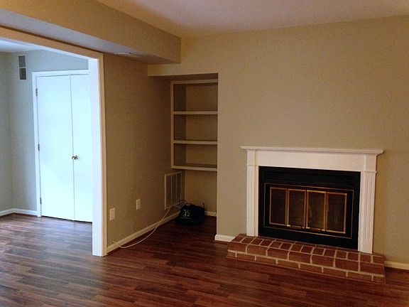 wood burning fireplace