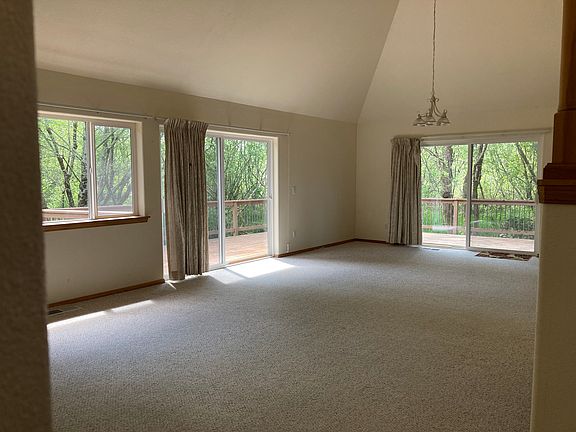 Living room and dining area