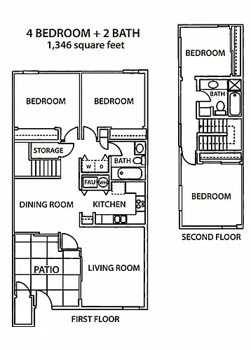 Floor plan Four Bedroom