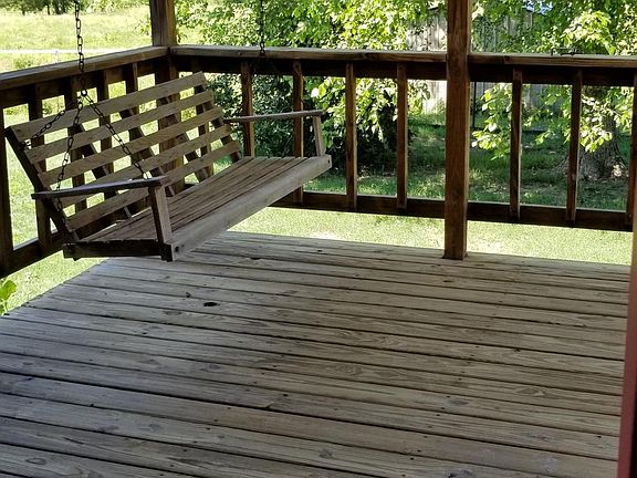 Back porch with swing