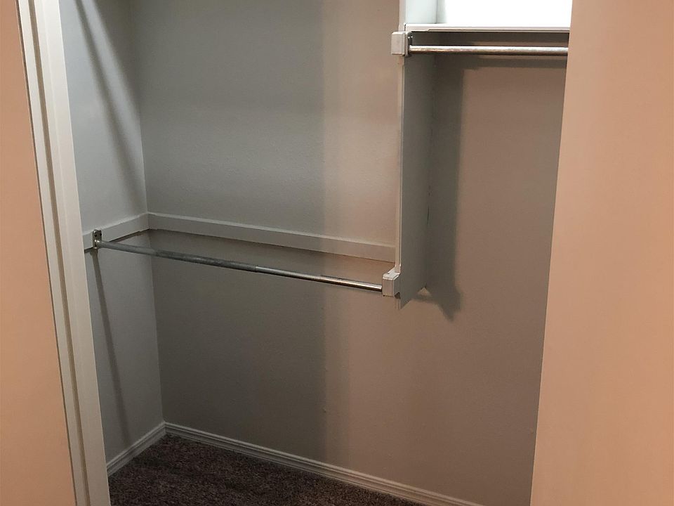 Both bedrooms feature large closets.