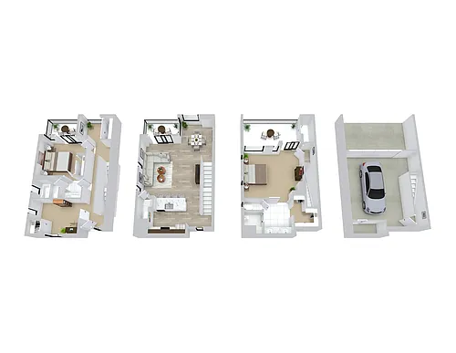 Floor plan 2 Bedroom, 2.5 Bathroom