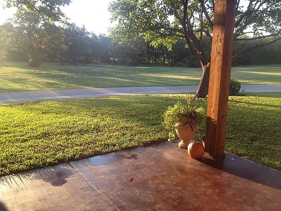 View of the field from patio