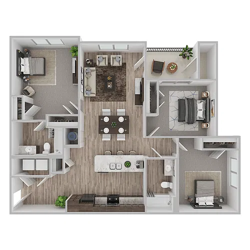 Floor plan 3 Bedroom