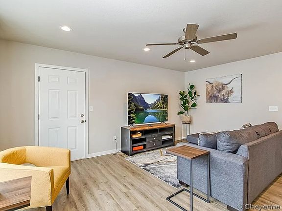 Unit comes unfurnished and photo provides an example of what it could look like with furniture