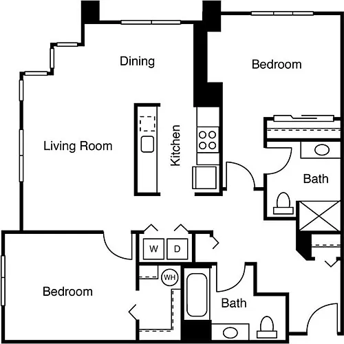 Floor plan 2 Bedrooms D