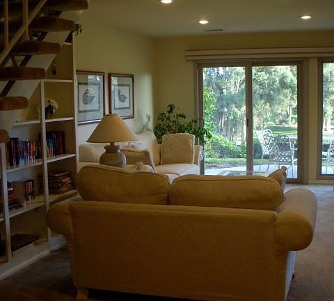 Living room view to fairway