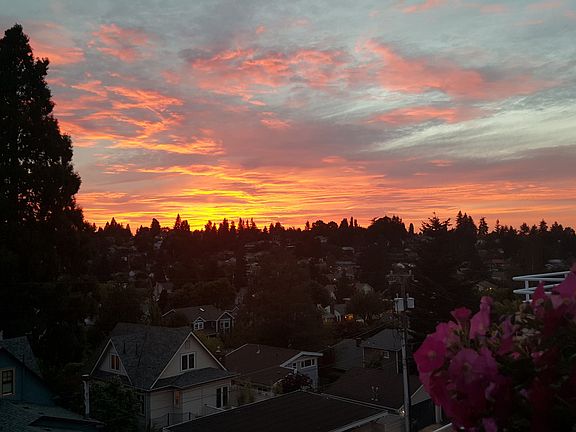 Gorgeous sunset view from the deck