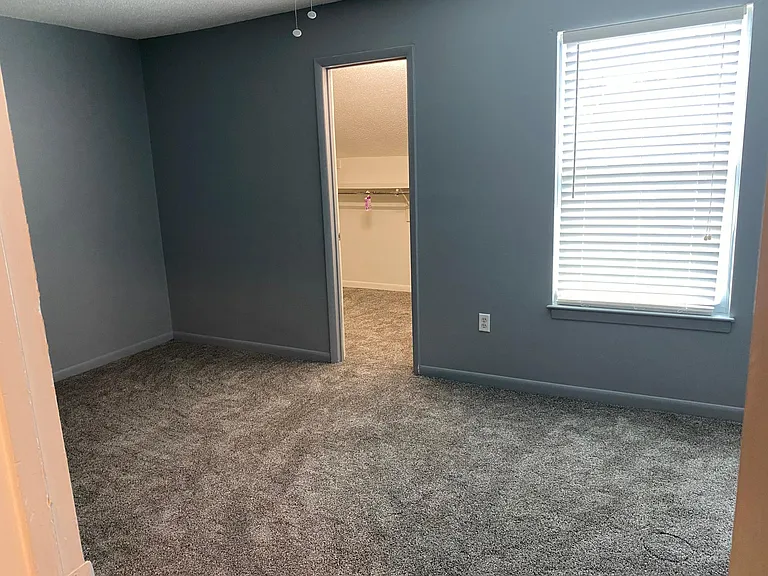Upstairs Bedroom 1 little larger, large walk-in closet and new high quality carpet.