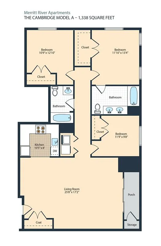 Floor plan The Cambridge Model A