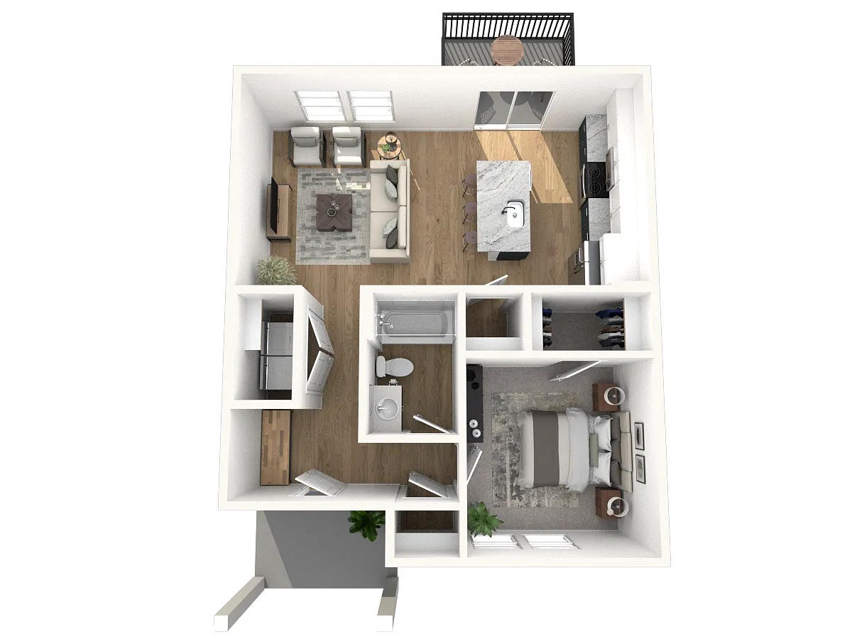 Floor plan 1B