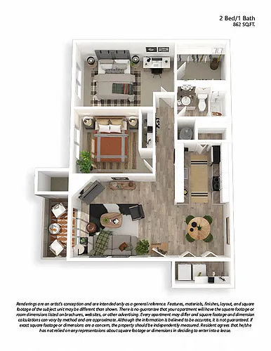 Floor plan 2x1 Classic Alder