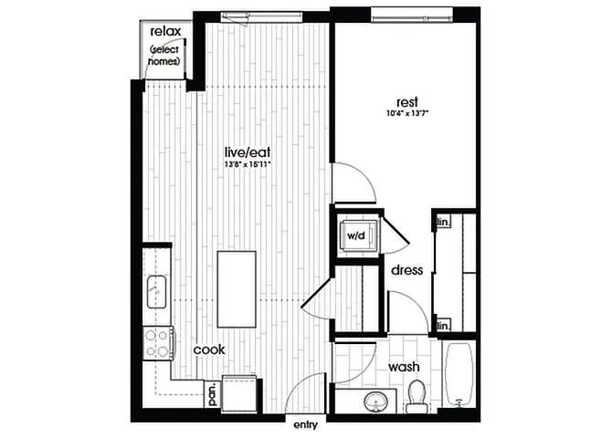 Floor plan A14-SAN