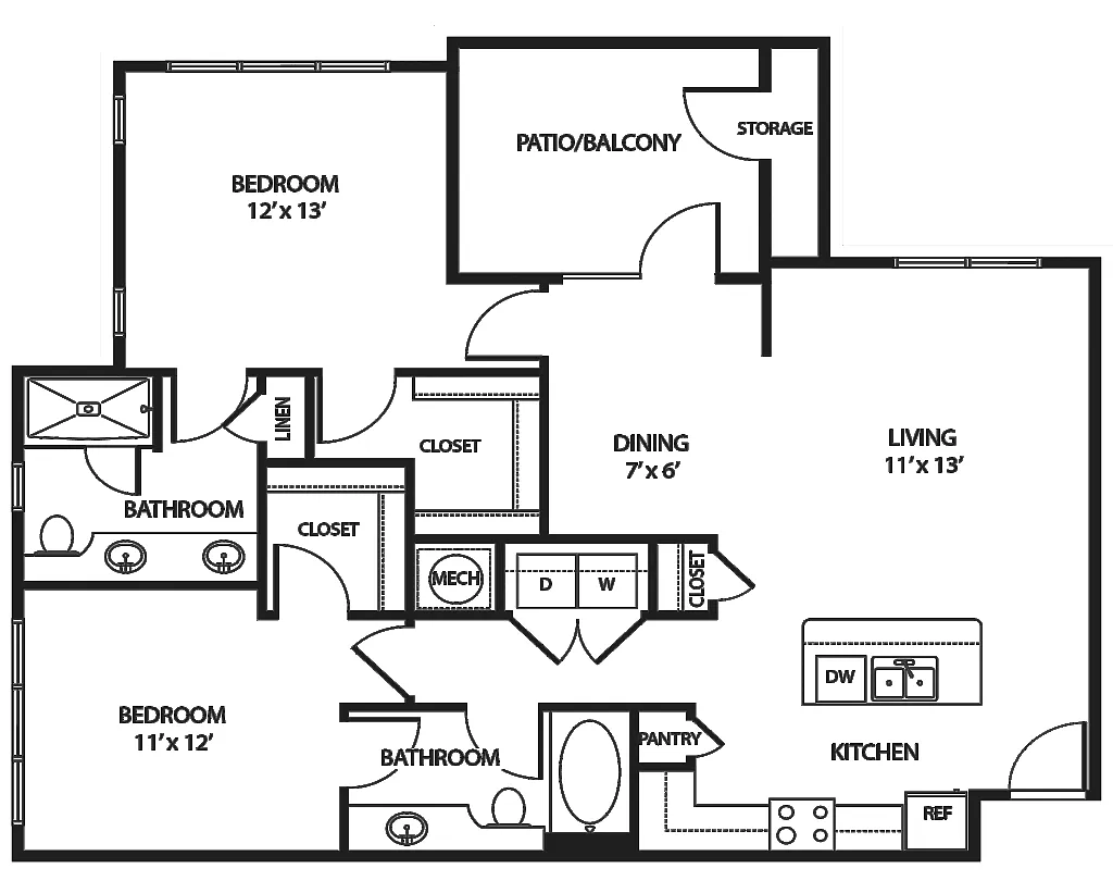 Floor plan Comfort B2