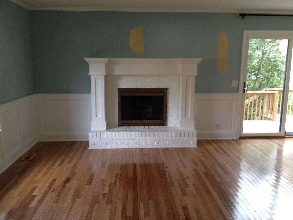 Living room fireplace