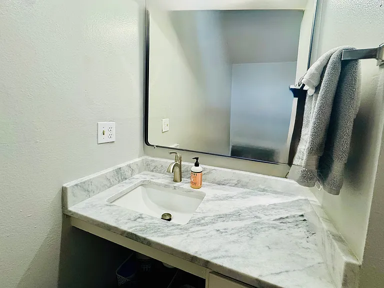 Experience the elegance of this bright and contemporary bathroom space.