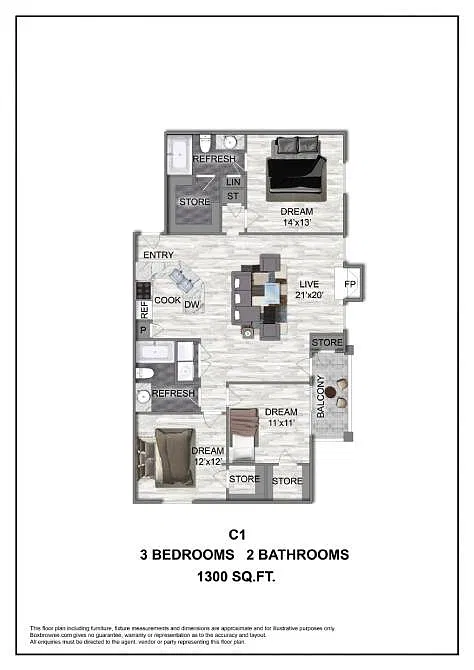 Floor plan C1