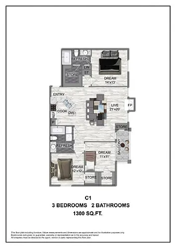 Floor plan C1