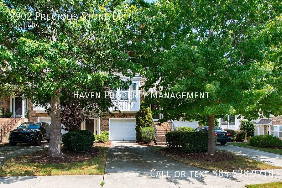 Elegant Townhouse with Modern Upgrades and Community Pool at 9902 Precious Stone Dr, Wake Forest! — Photo 2