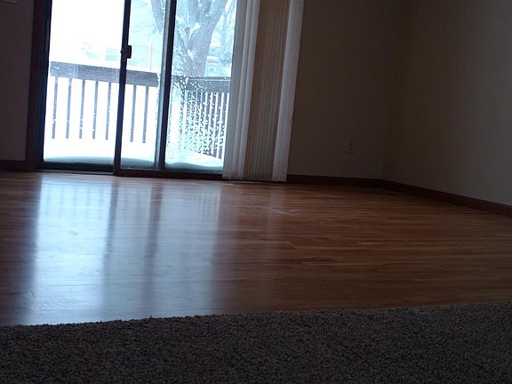 Dining area with sliding door to deck