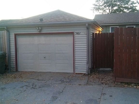 Garage entrance.