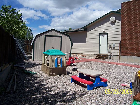 Backyard looking towards front of house