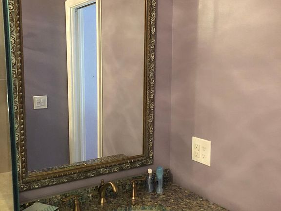 Master bath custom marble sink