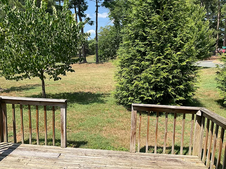 View from deck and dining area