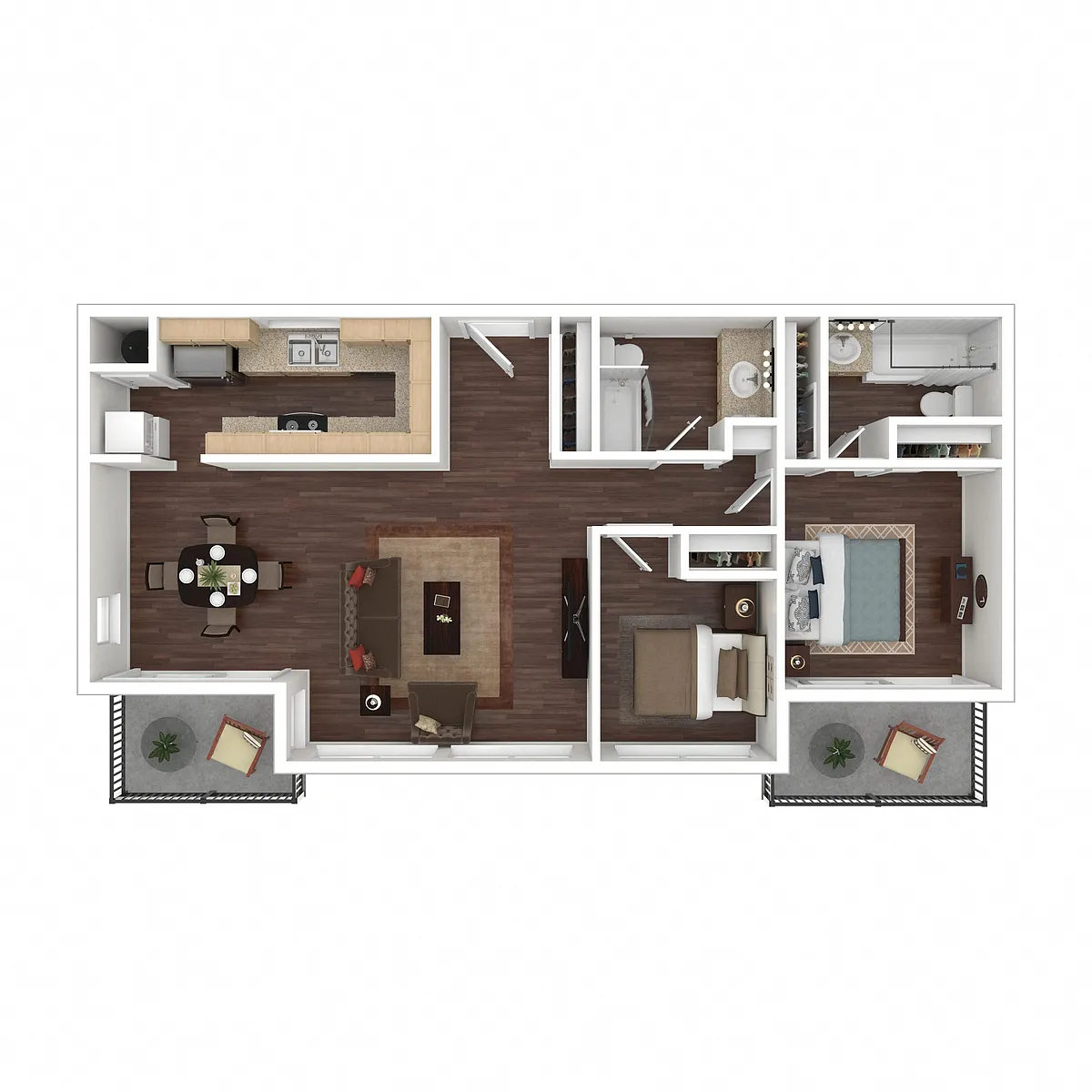 Floor plan 2PH - The Tides at Marina Harbor