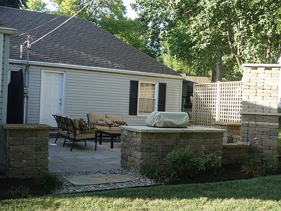 Custom paver patio