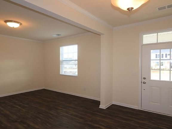 Entryway open to flex space