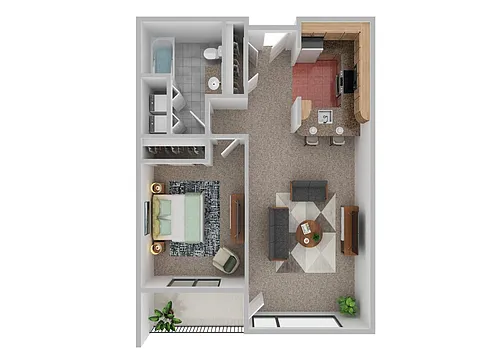 Floor plan 1B-1