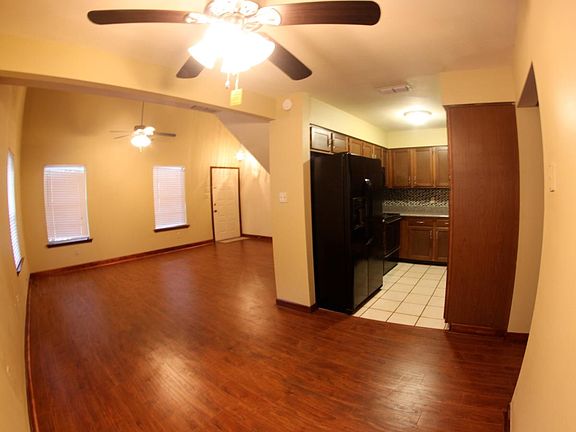 Dining room, kitchen, living room