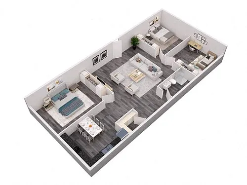 Floor plan 3 Bedroom 1 Bathroom