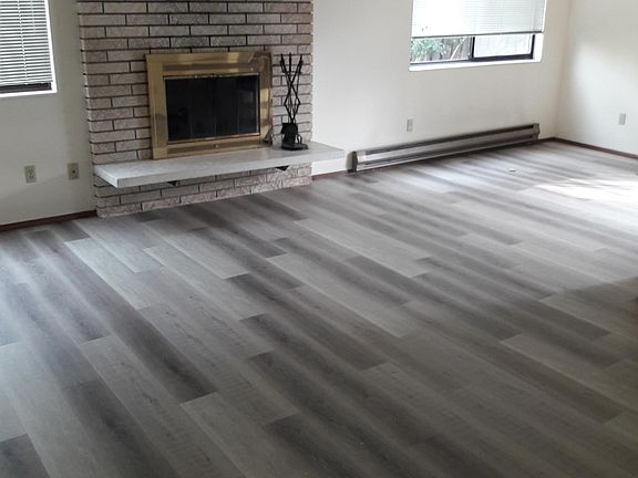 Living room and dining room